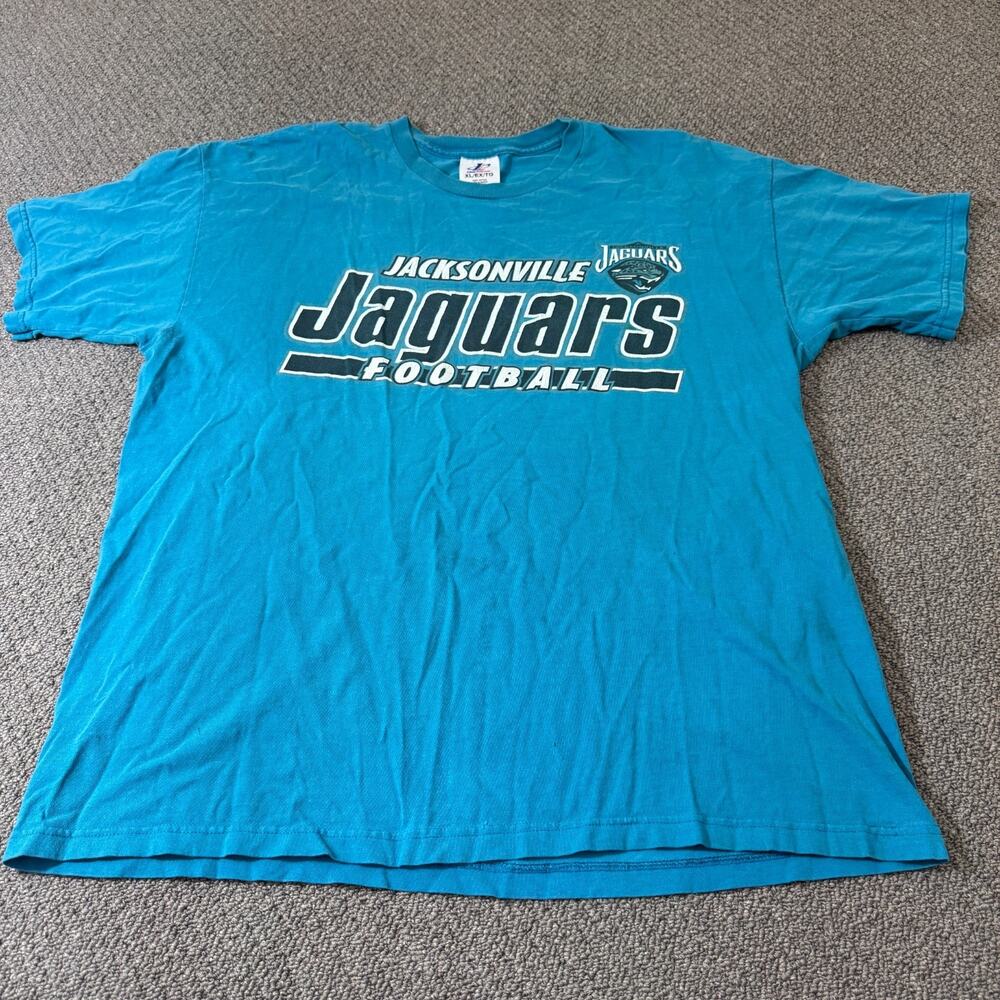 Vintage 90s Jacksonville Jaguars T Shirt XL NFL Logo Athletic